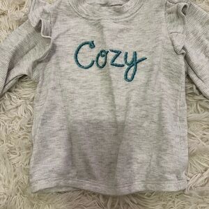 Carter's Gray Long Sleeve Tee with Cozy Design